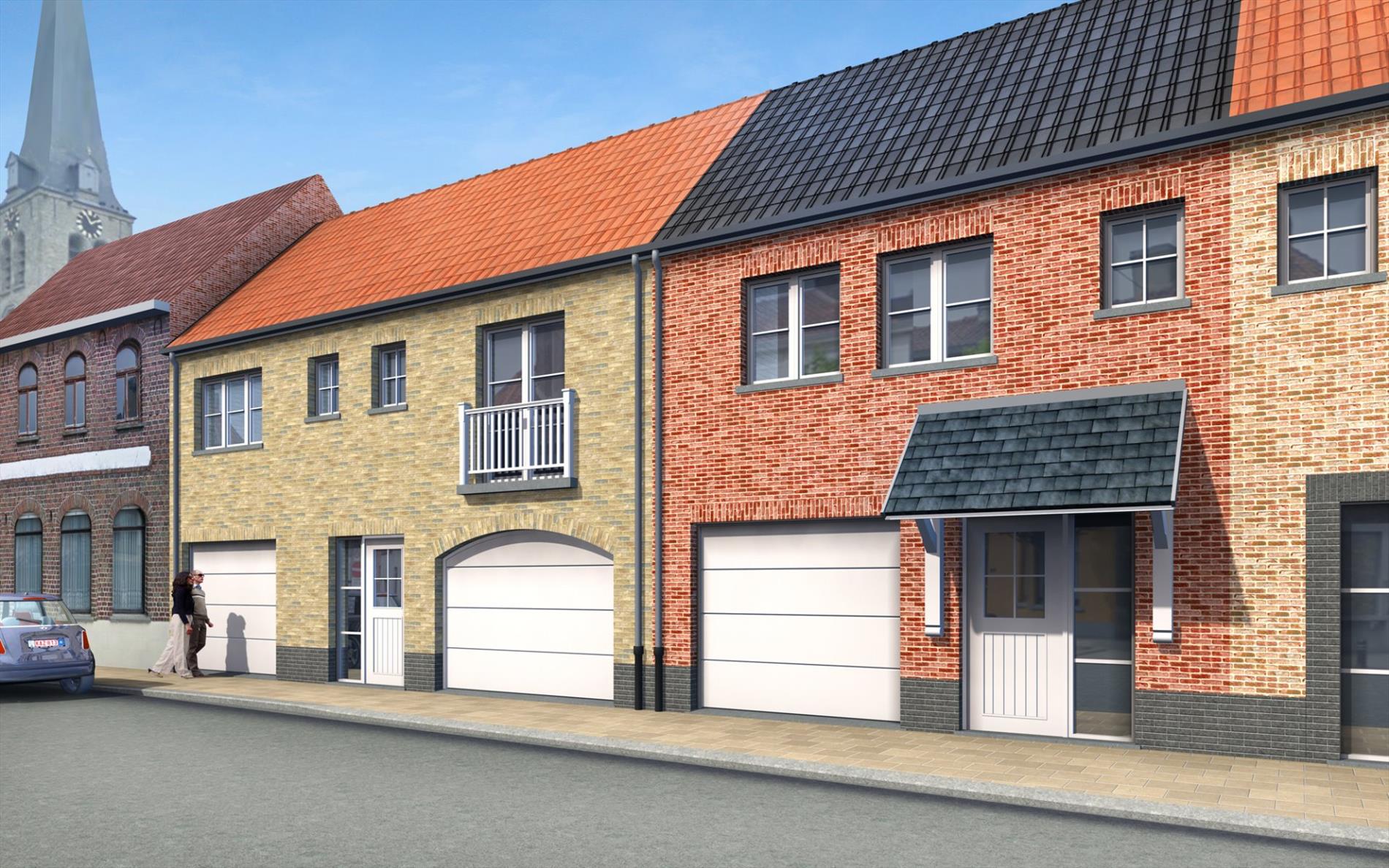 Nieuwbouwwoning te Zevekote met tuin en garage 