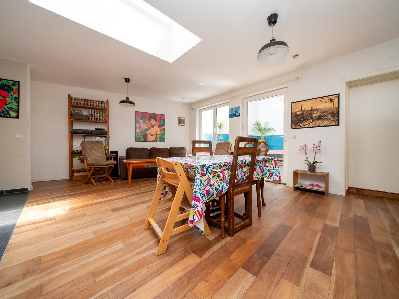 Recent 2-kamer gelijkvloersappartement met 2 terrassen 