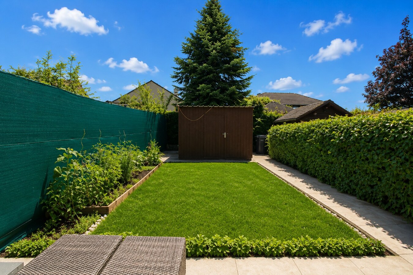 Rustig gelegen en instapklare gezinswoning met 3 slaapkamers, 2 badkamers en diepe tuin in Temse! 