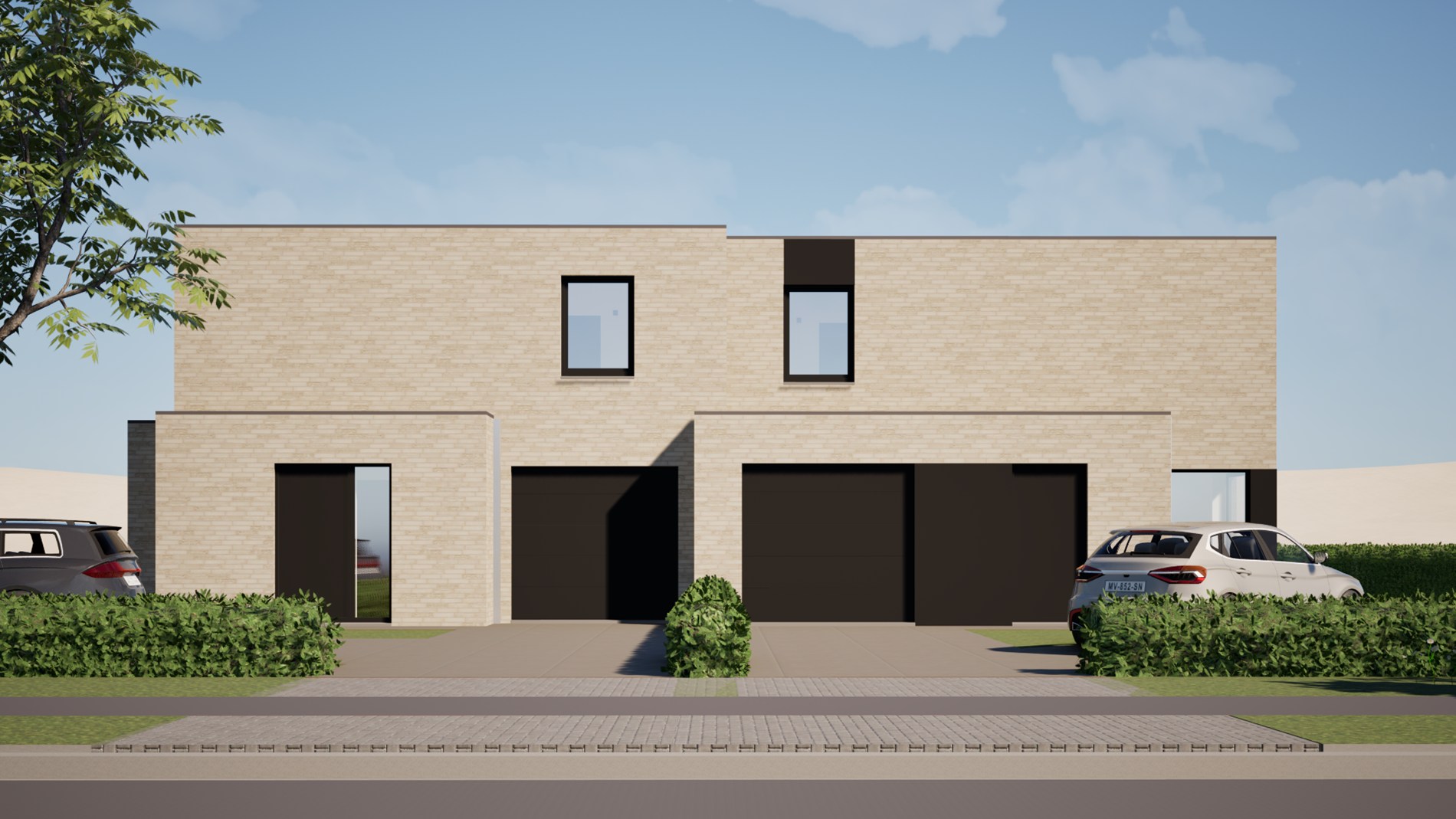 Ruime halfopen bebouwing op 851 m² met landelijke verzichten te Torhout 