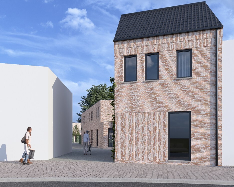 Hedendaags project van 3 appartementen en 5 dorpswoningen in het hartje van Stokkem! 