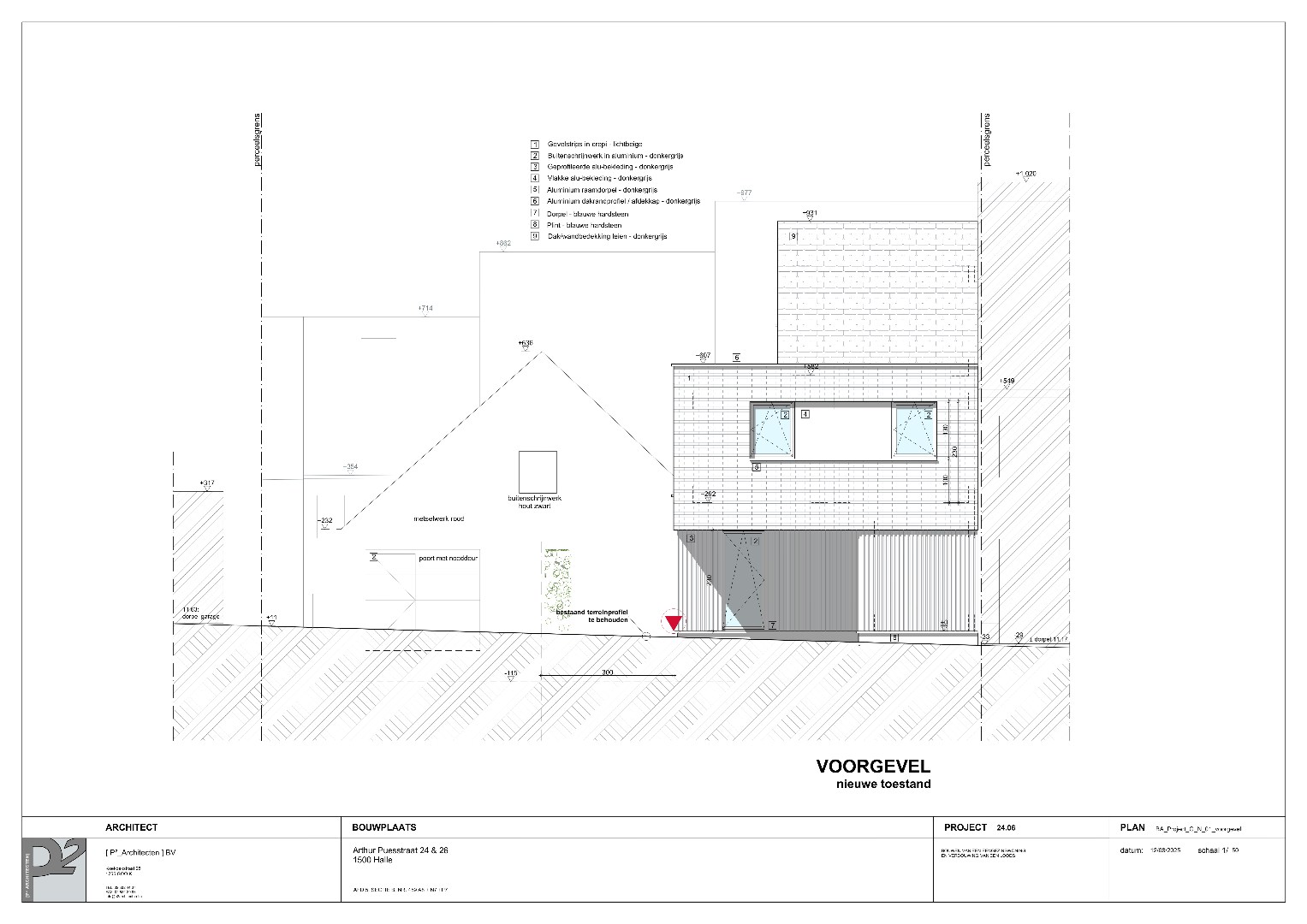 Bouwgrond voor halfopen bebouwing met vergunning 