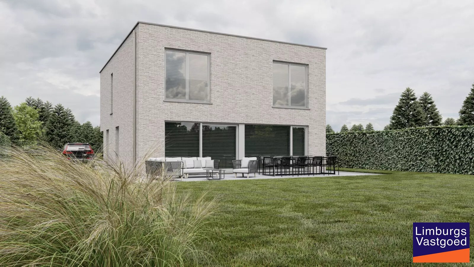 Nieuwbouwwoning, open bebouwing, 3 slpk, 14a 53ca, rustig gelegen te Kermt 