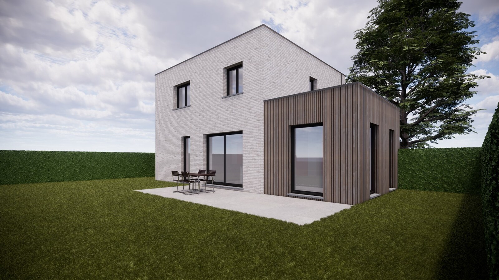 Nieuwbouw instapklare woning met 4 slaapkamers (waarvan 1 gelijkvloers) 