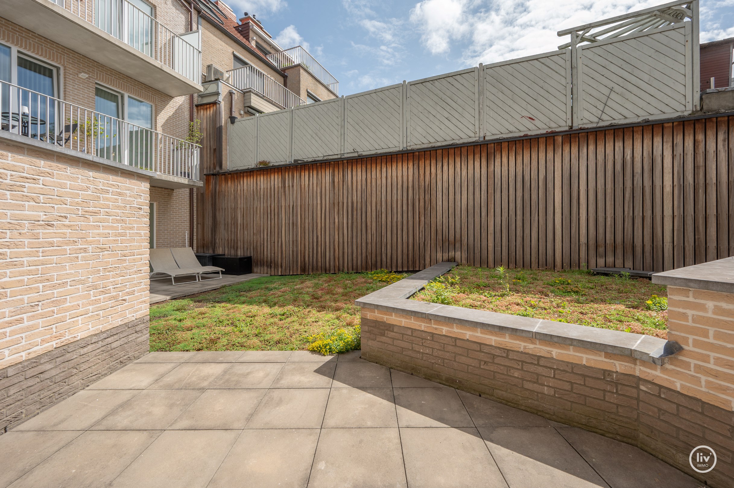 Appartement au rez-de-chaussée avec 1 chambre et terrasse, à proximité du centre commercial de Knokke. 