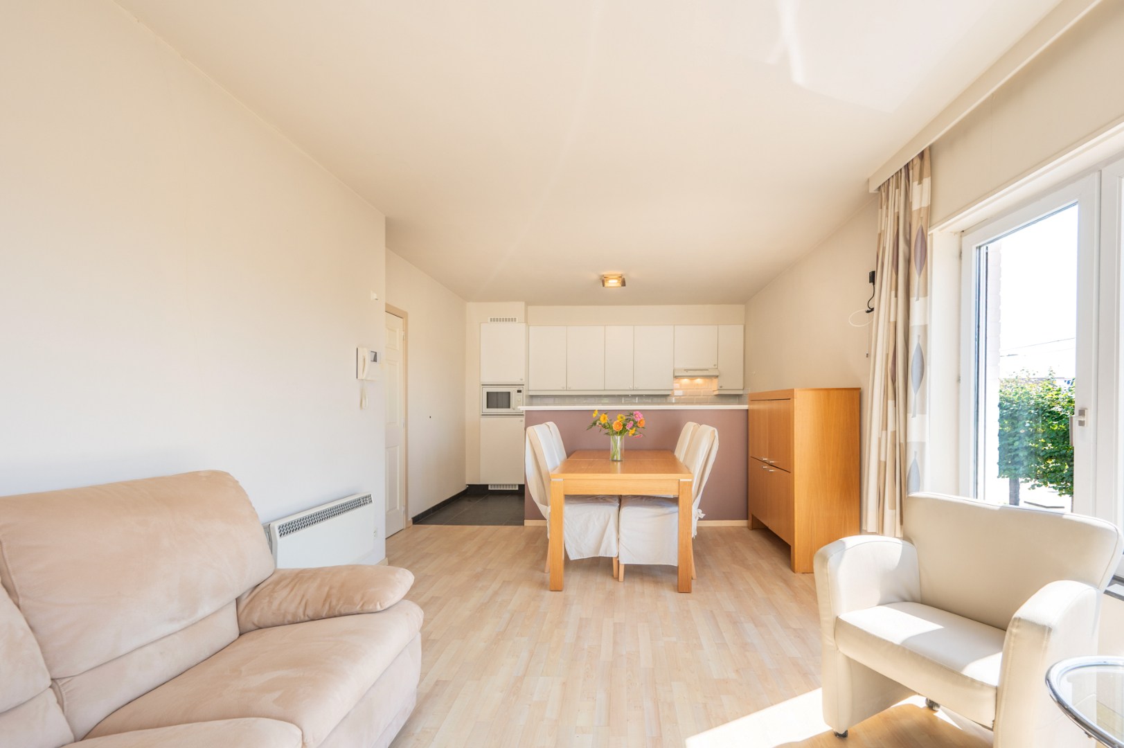 Appartement met tuin vlakbij het strand 