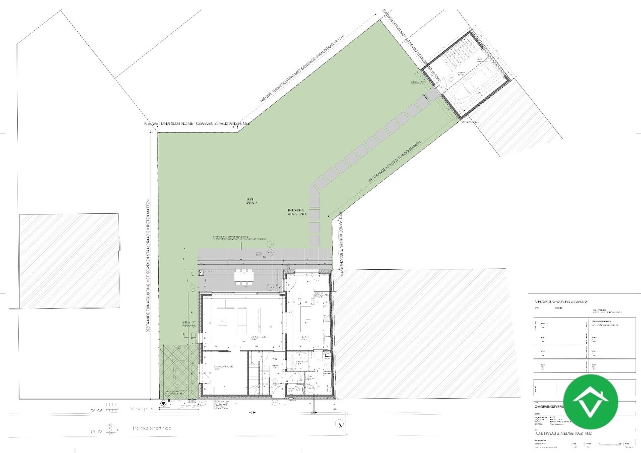 Bouwklare grond (591 m²) voor open of halfopen bebouwing te Izegem 