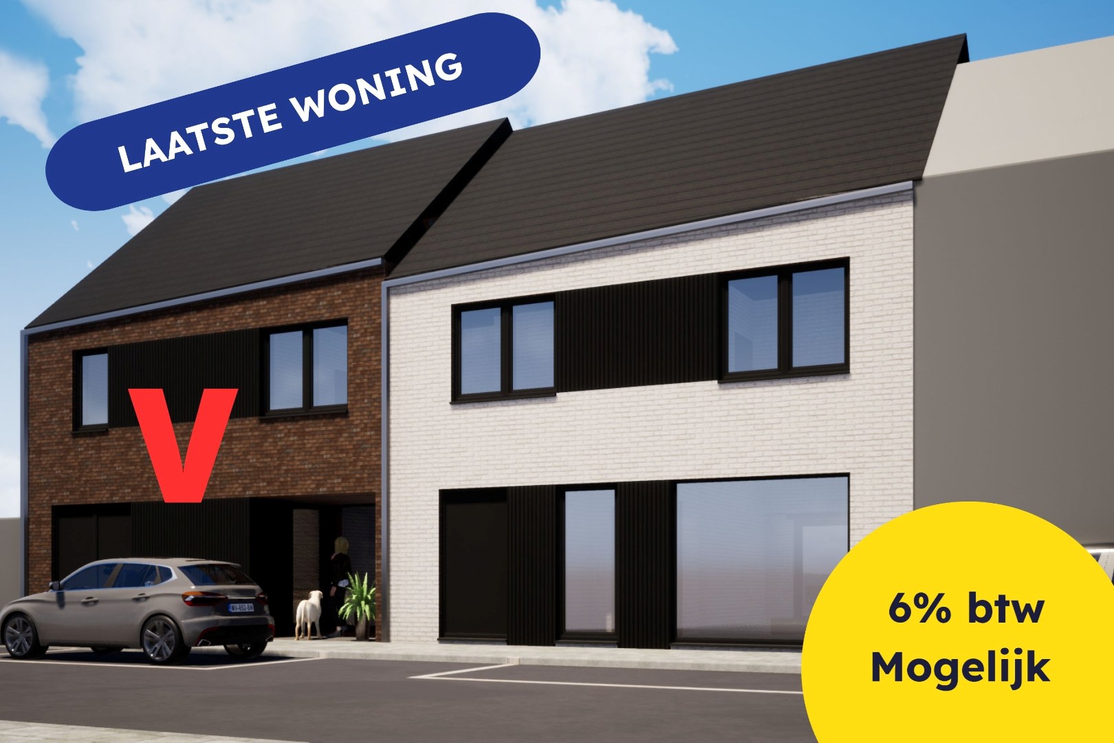 Ruime 4 slaapkamerwoningen in hartje Stene nabij winkelcentra en centrum Oostende 