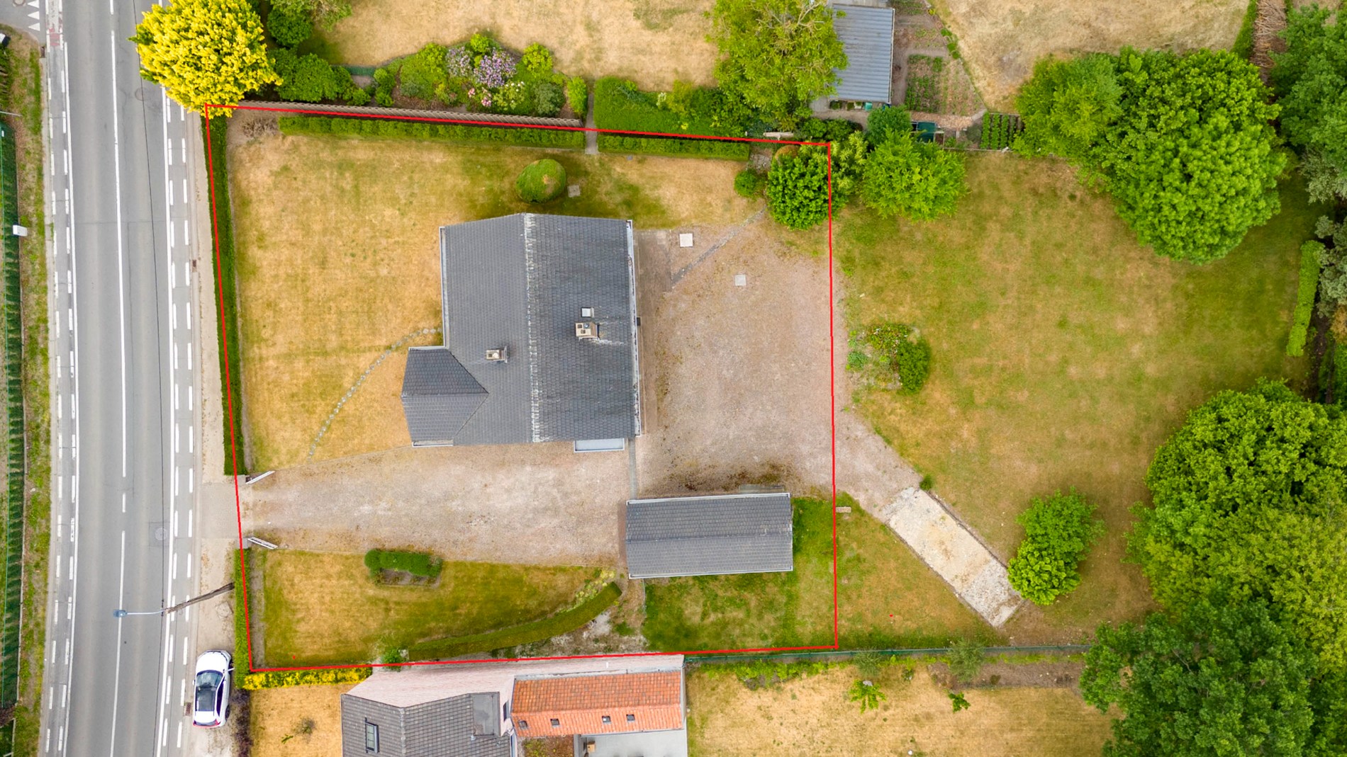 Open bebouwing op 1164,62m² of 2 bouwgronden 