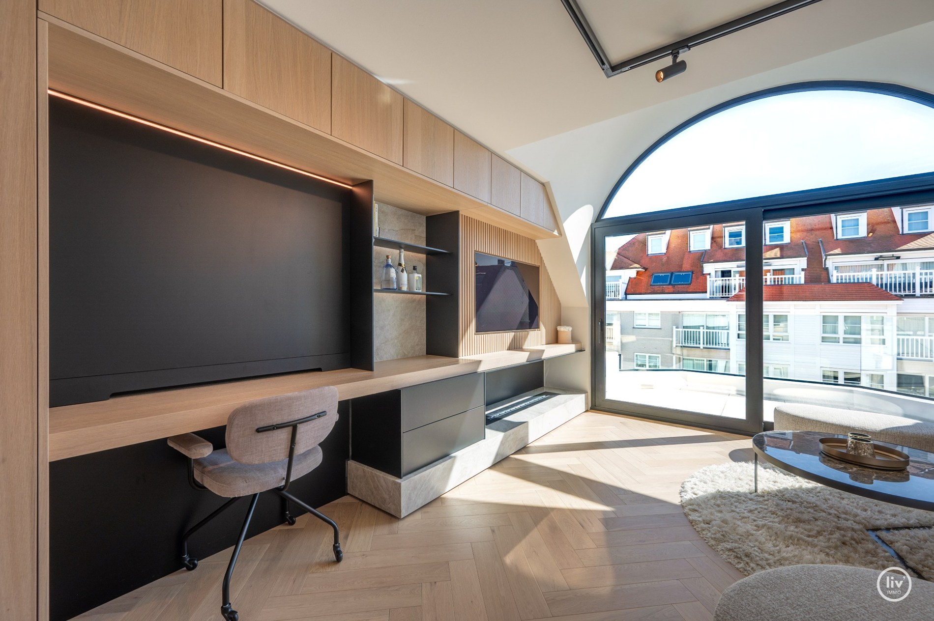 Uitzonderlijk luxueus afgewerkte duplex met royale terrassen, op topligging te Dumortierlaan. Hier werd over elk detail nagedacht 