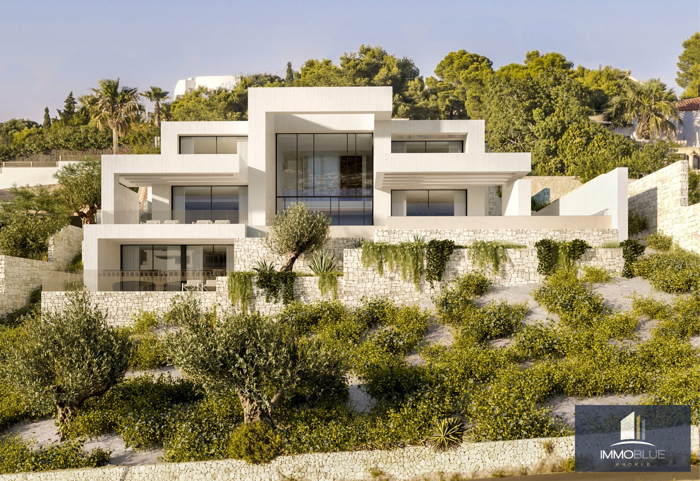 Nieuwbouwvilla met een prachtig zeezicht gelegen in La Granadella. 