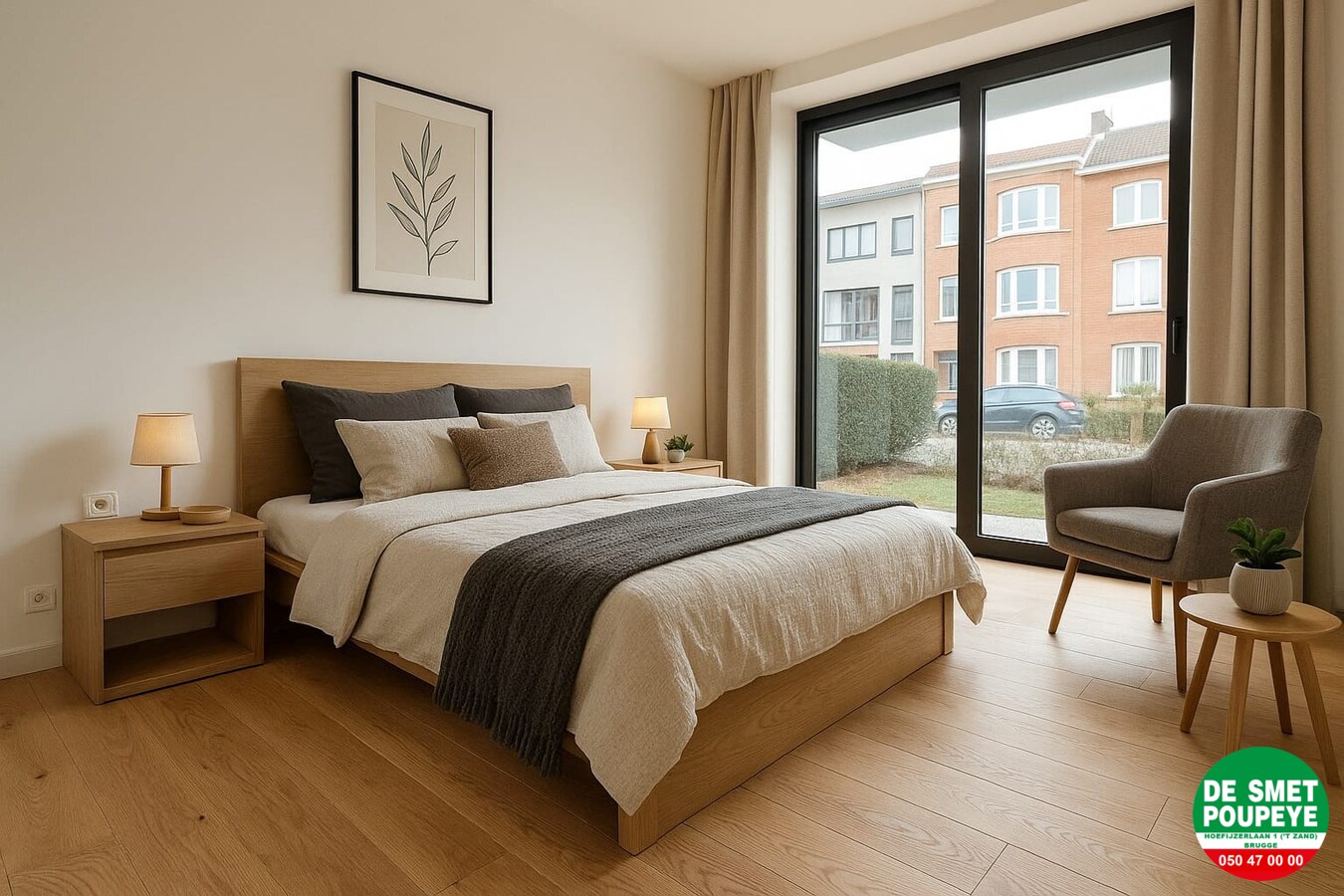 Gelijkvloersappartement met terras en tuin 