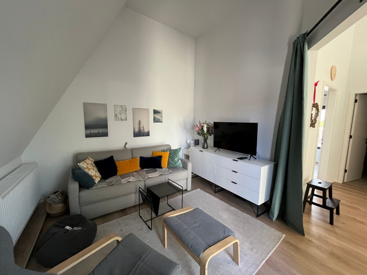 Hoogwaardig dakappartement met terras. 