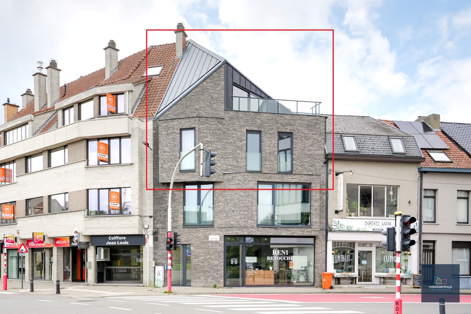 Schitterende duplex met 2 slpk en terras + fietsenberging 