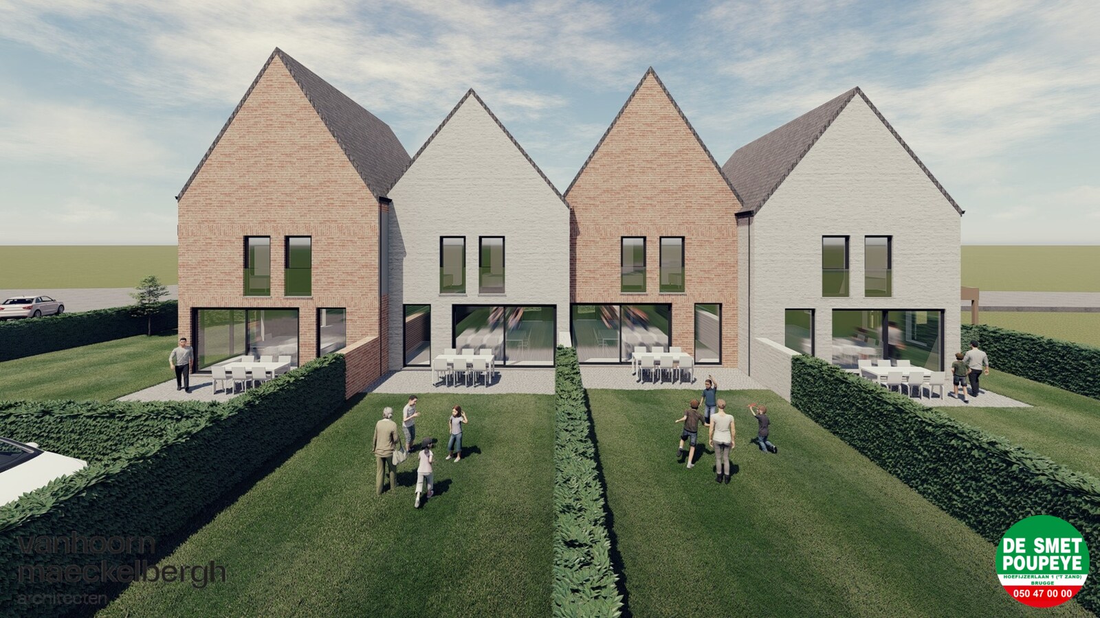 Rijwoning met tuin met uitweg 