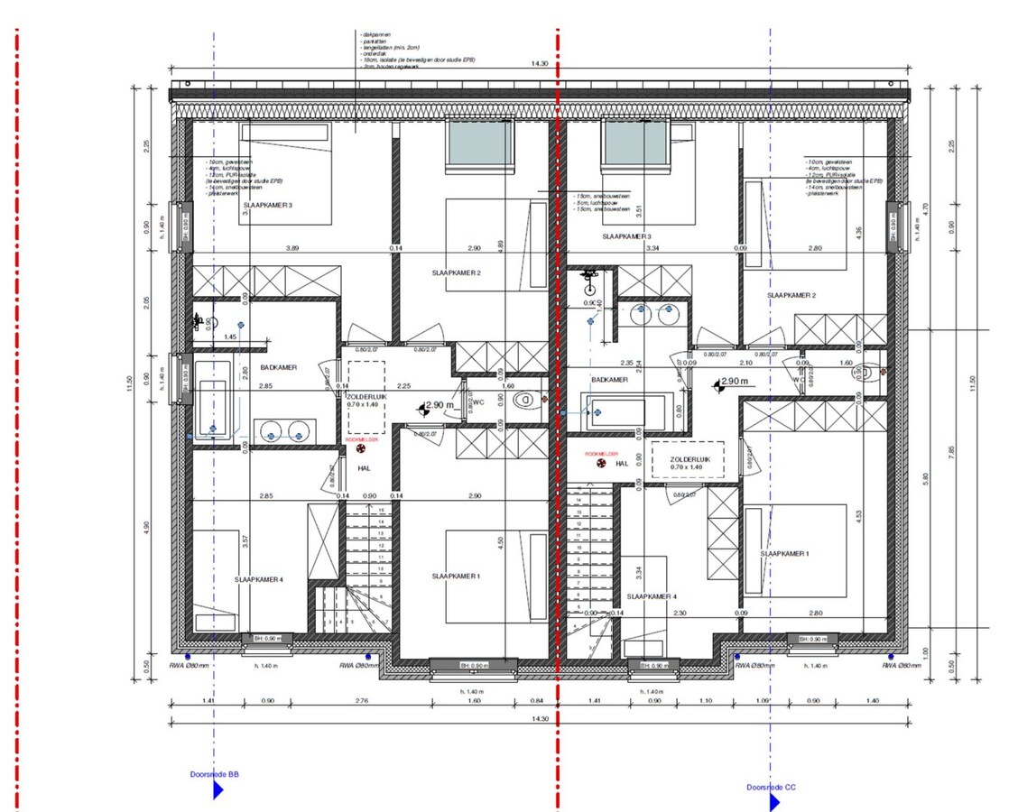 Nieuwbouwwoning met 4 slaapkamers en tuin te Koekelare 