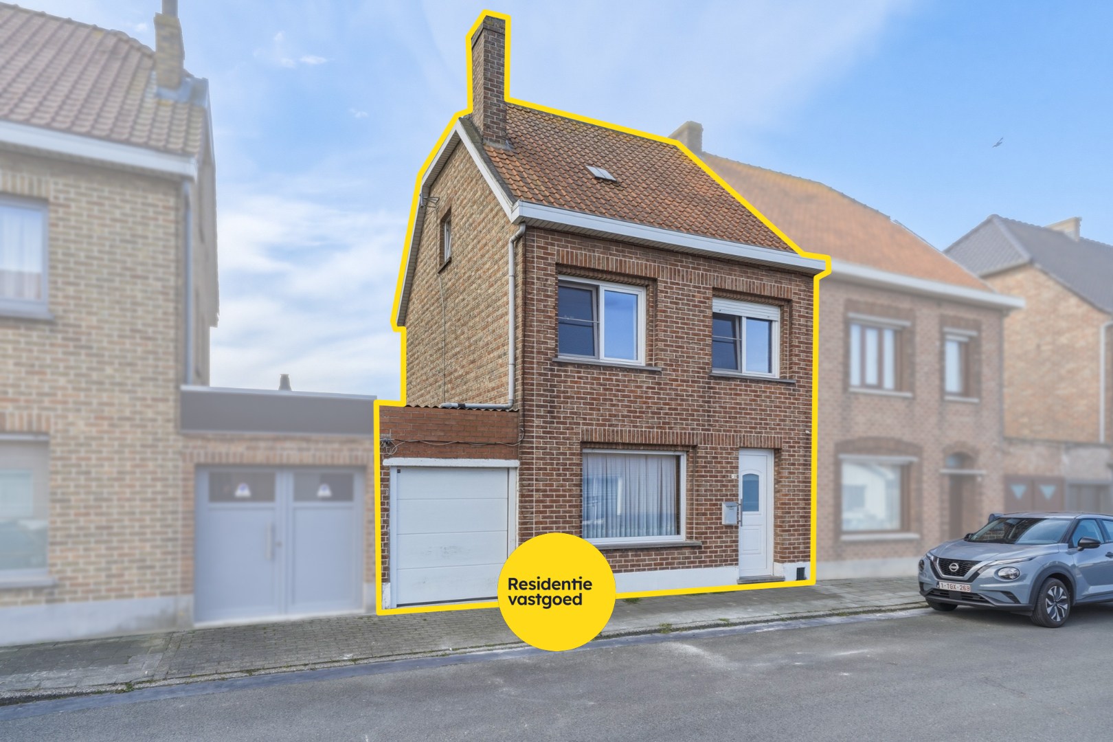Ruime gezinswoning met tuin en garage nabij centrum Oudenburg 