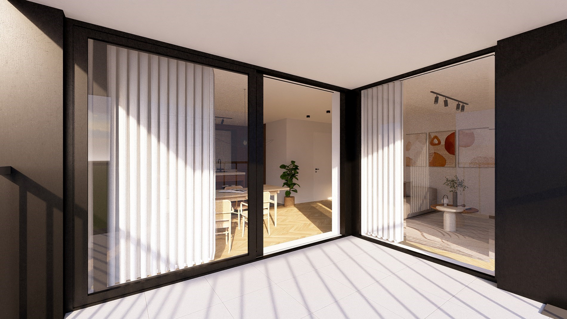 Ruim gelijkvloers appartement in centrum Oudenburg 