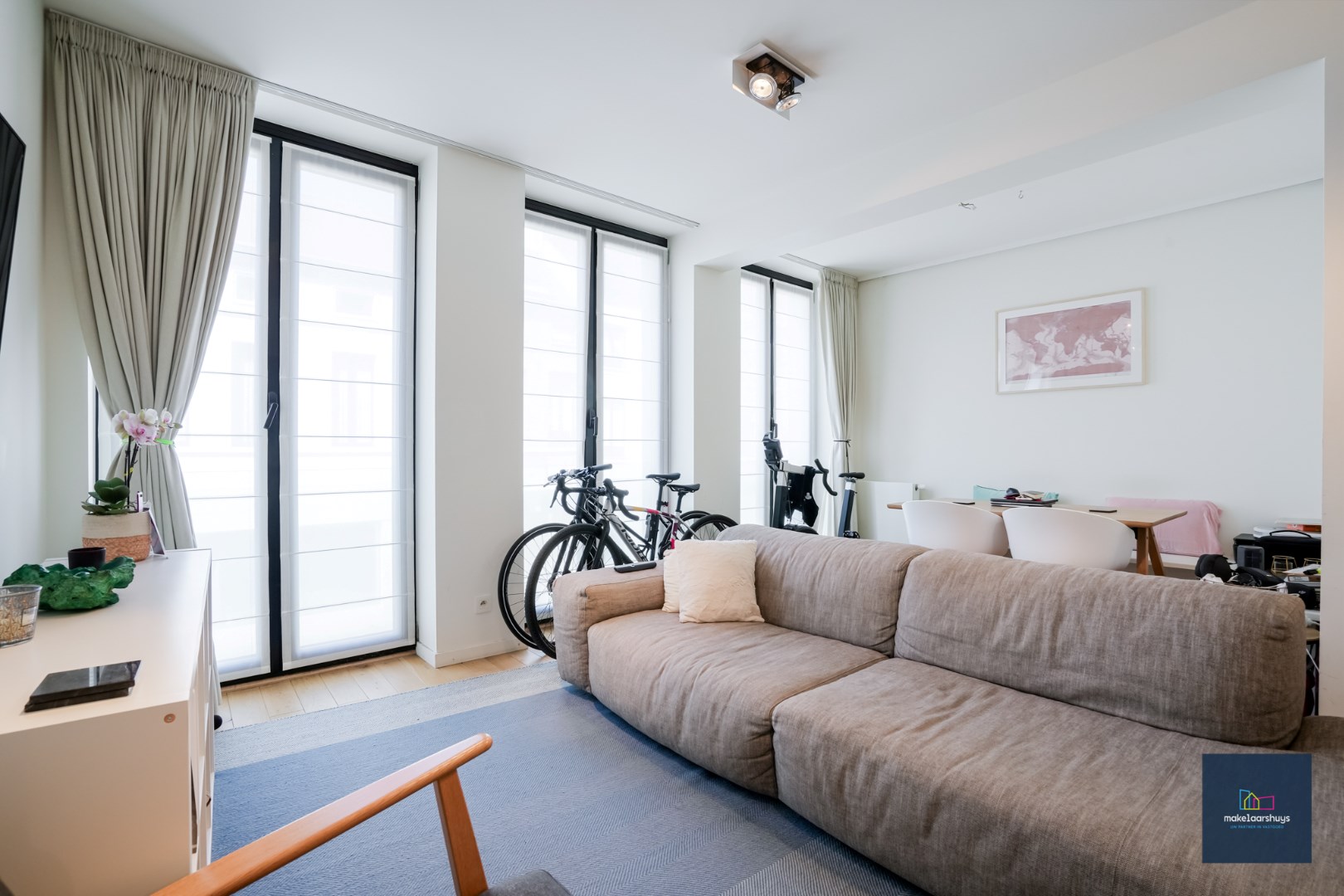 Zeer verzorgd 1-slaapkamerappartement met terrasje  nabij het centrum 