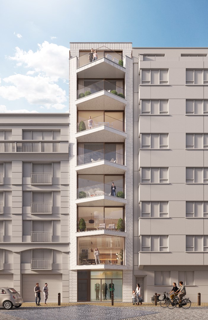 NIEUWBOUWAPP. MET ZIJDELINGS ZEEZICHT IN CENTRUM OOSTENDE 