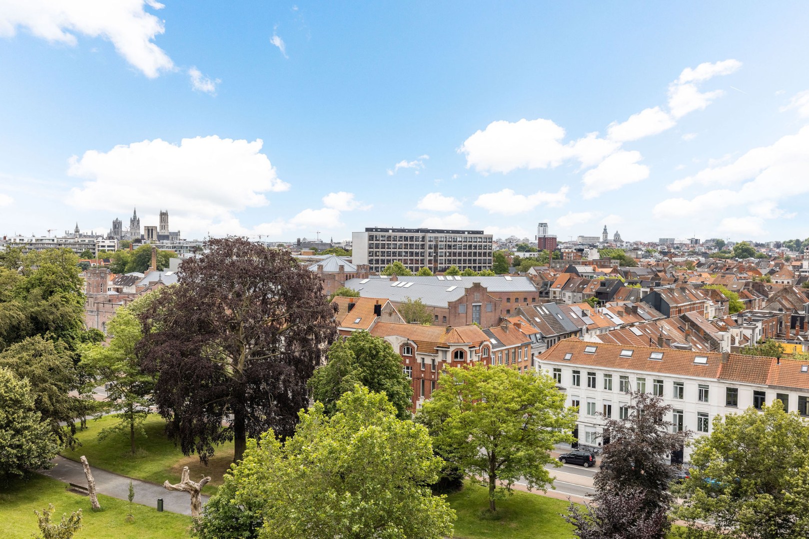 Appartement op de 8ste verdieping met panoramische zichten over Gent 