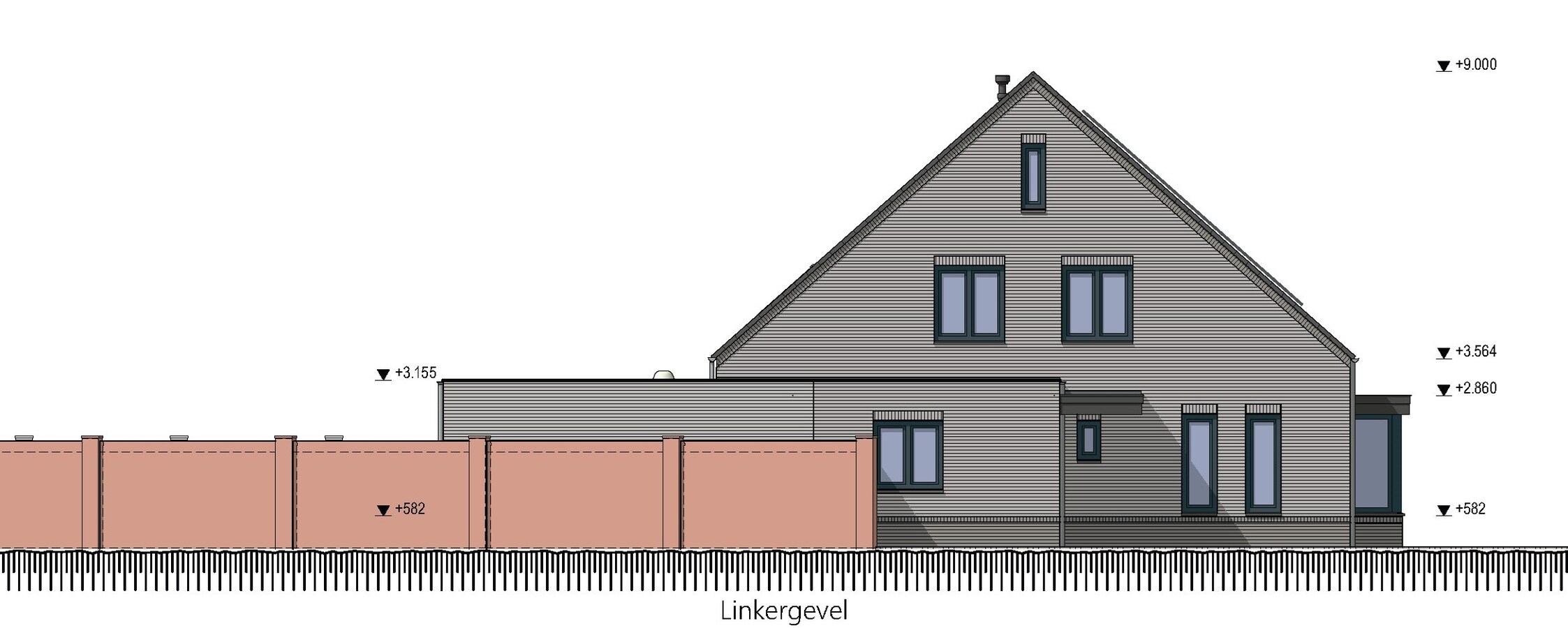 2 bouwkavels te koop voor de bouw van 2 halfvrijstaande levensloopbestendige woningen met vrij uitzicht over landerijen. 