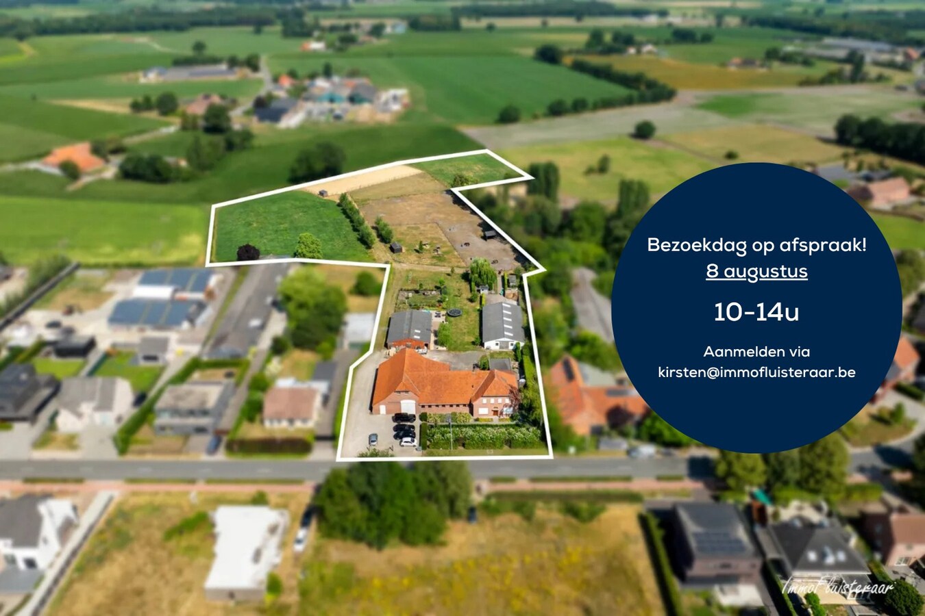 Prachtige langgevelhoeve met charmante schuur en paardenfaciliteiten op ca. 1,8 ha te Ravels. (BEZOEKDAG OP 08/08 VAN 10U TOT 14U) 