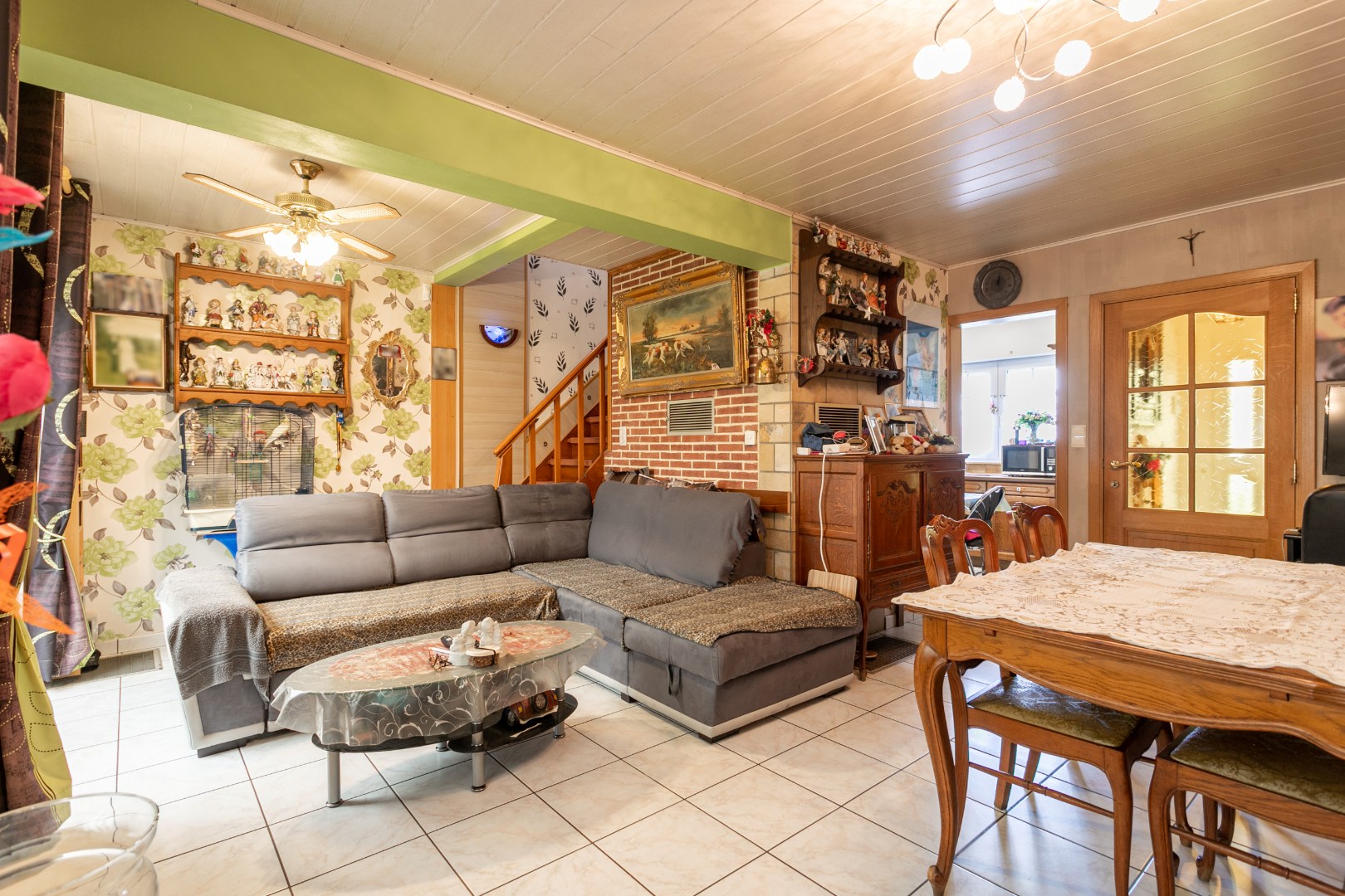 Solide woning te koop met 3 slpks, garage, veranda en tuin 