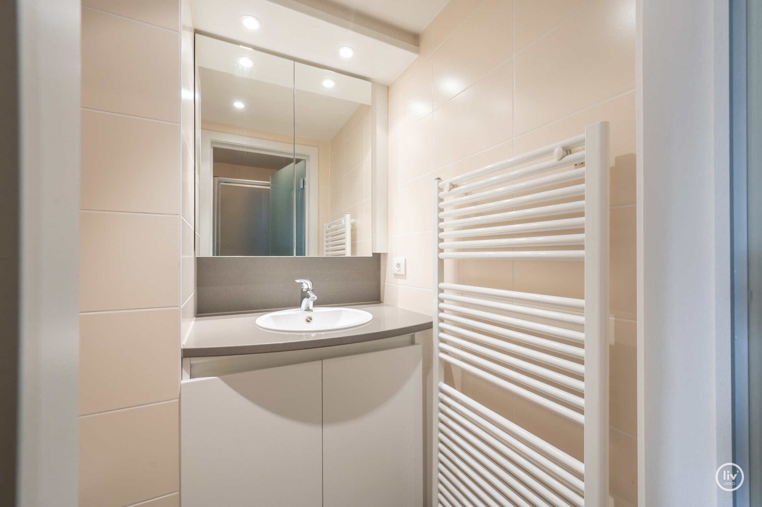 Dit charmante appartement onderscheidt zich door een uitzonderlijke gevelbreedte van maar liefst 9 meter en een ideale oriëntatie aan de zonnekant van de Lippenslaan. 