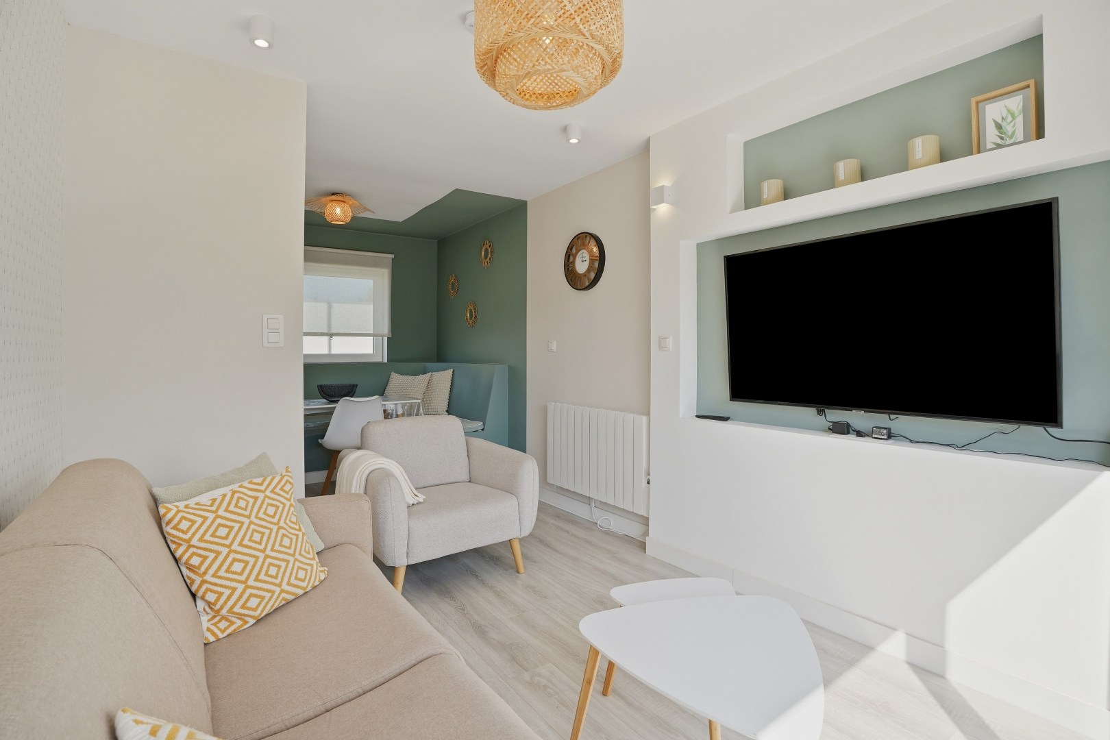 Recent gerenoveerde vakantiewoning (type bungalow) met 2 slaapkamers te Koksijde. 