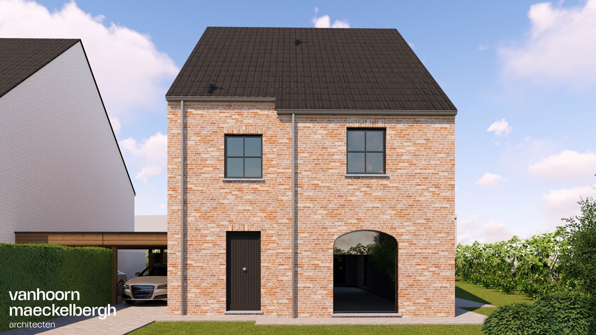 Nieuwbouwvilla in residentiële buurt nabij het centrum van Gistel 