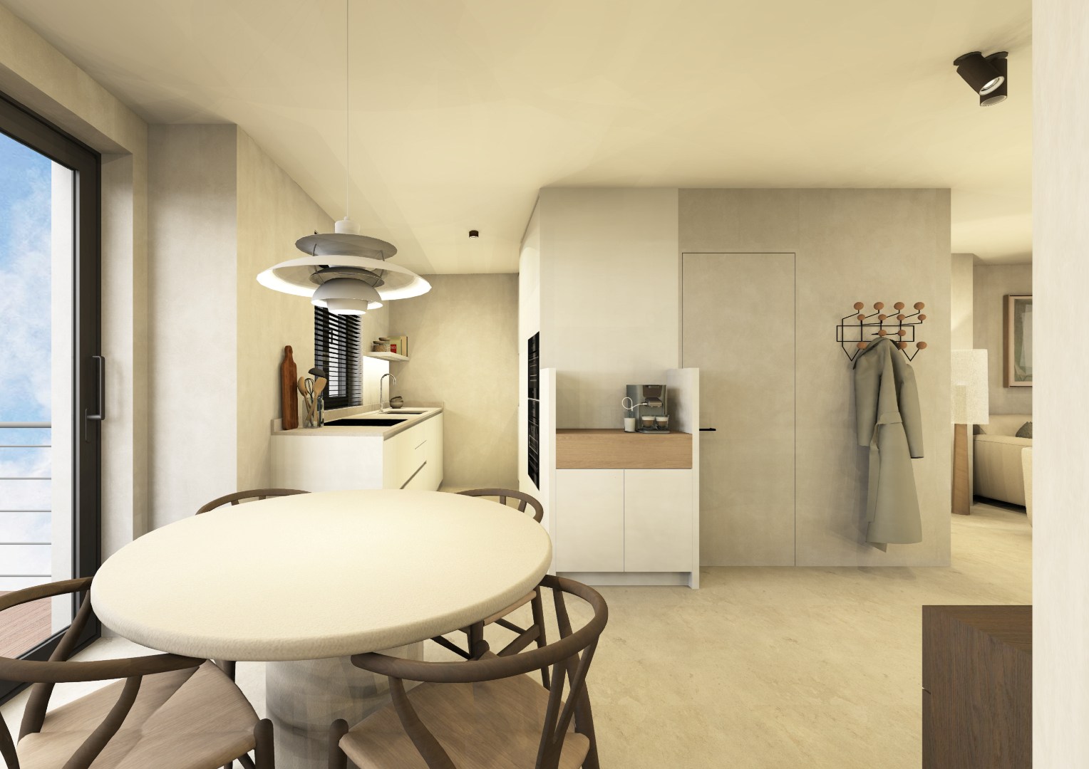 NIEUWBOUW 2/3 SLPK DUPLEX APP MET ZEEZICHT 