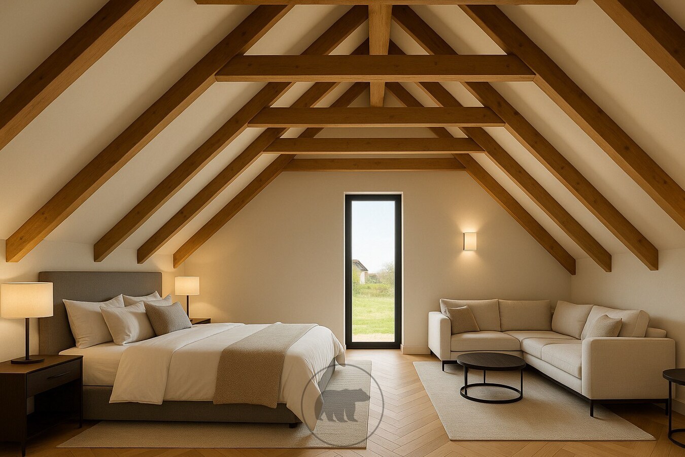 Render slaapkamer verdieping