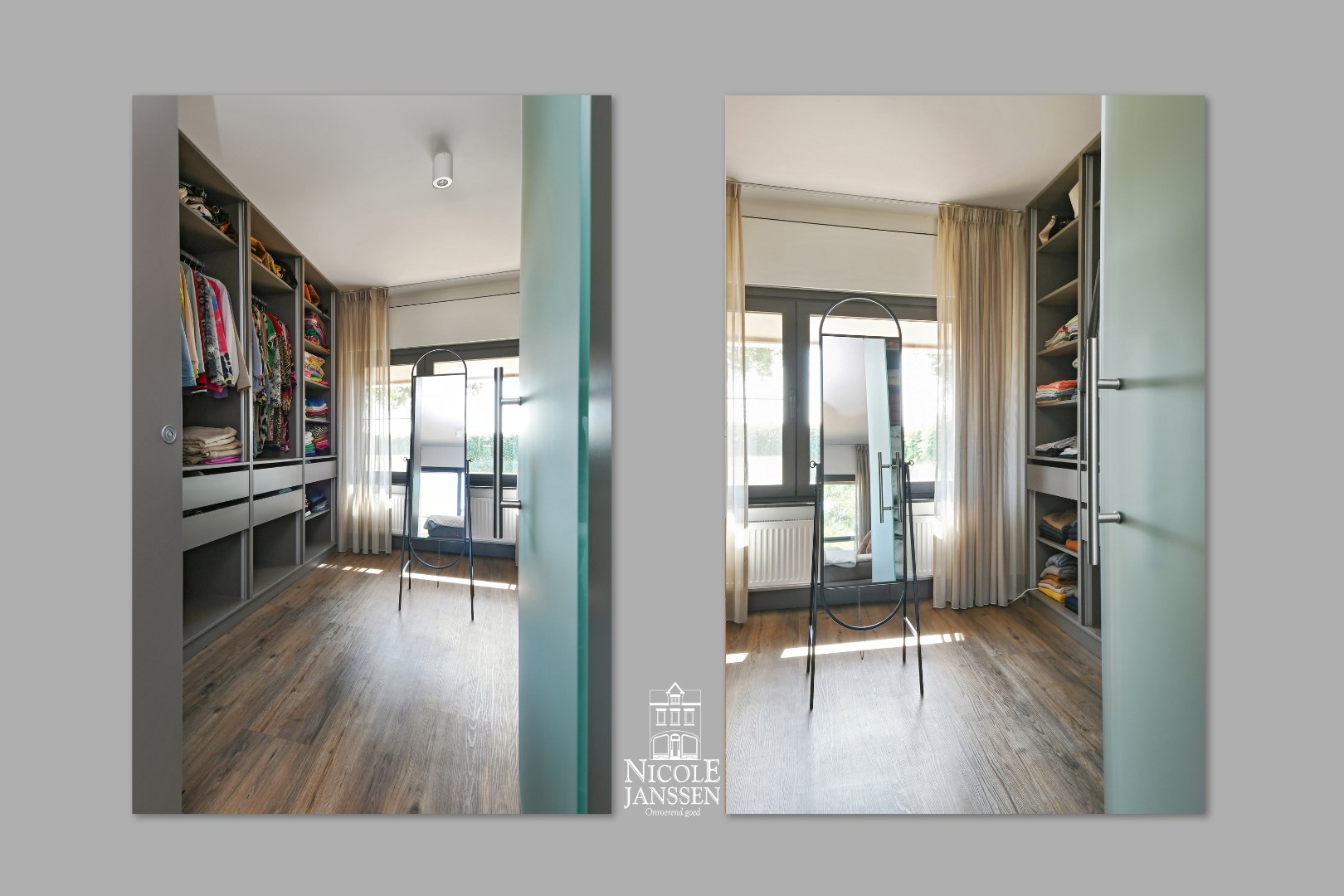 De slaapkamer is voorzien van airco, dressing en ensuite badkamer