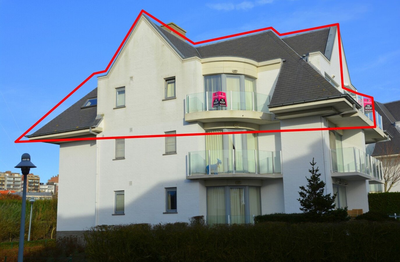 Prachtig volledig zongericht duplexappartement met 3 slaapkamers 