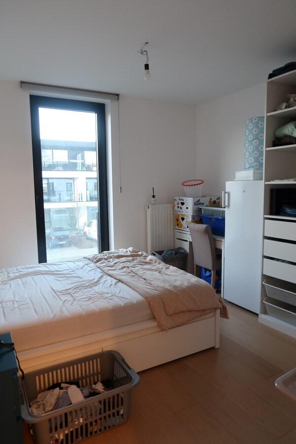 Nieuwbouwappartement in een groene zone met Garagebox 