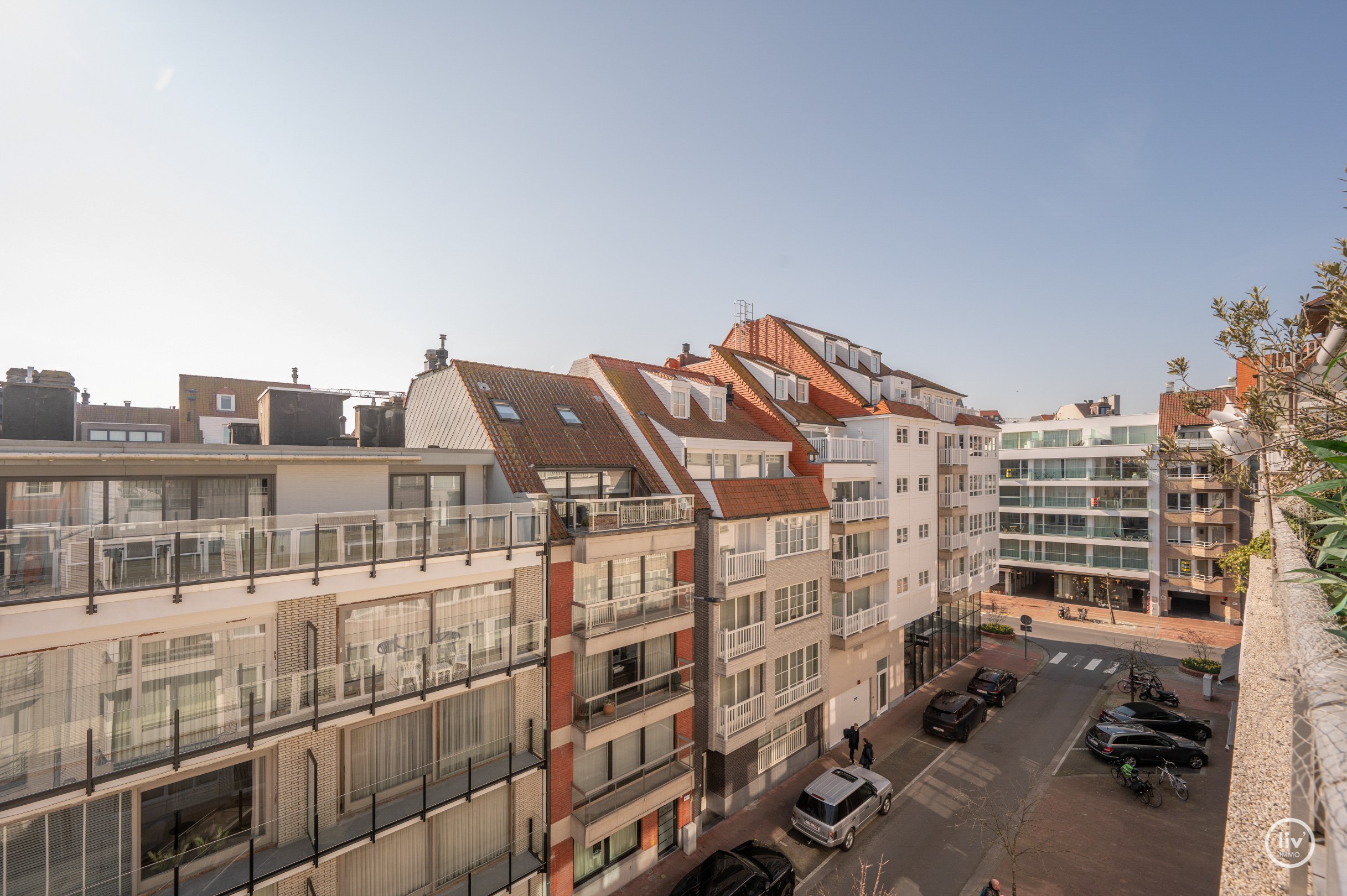 Lichtrijk dakappartement op wandelafstand van de zeedijk-Albertstrand met mogelijkheid tot aankoop van een inpandige garagebox (gelijkvloers). 