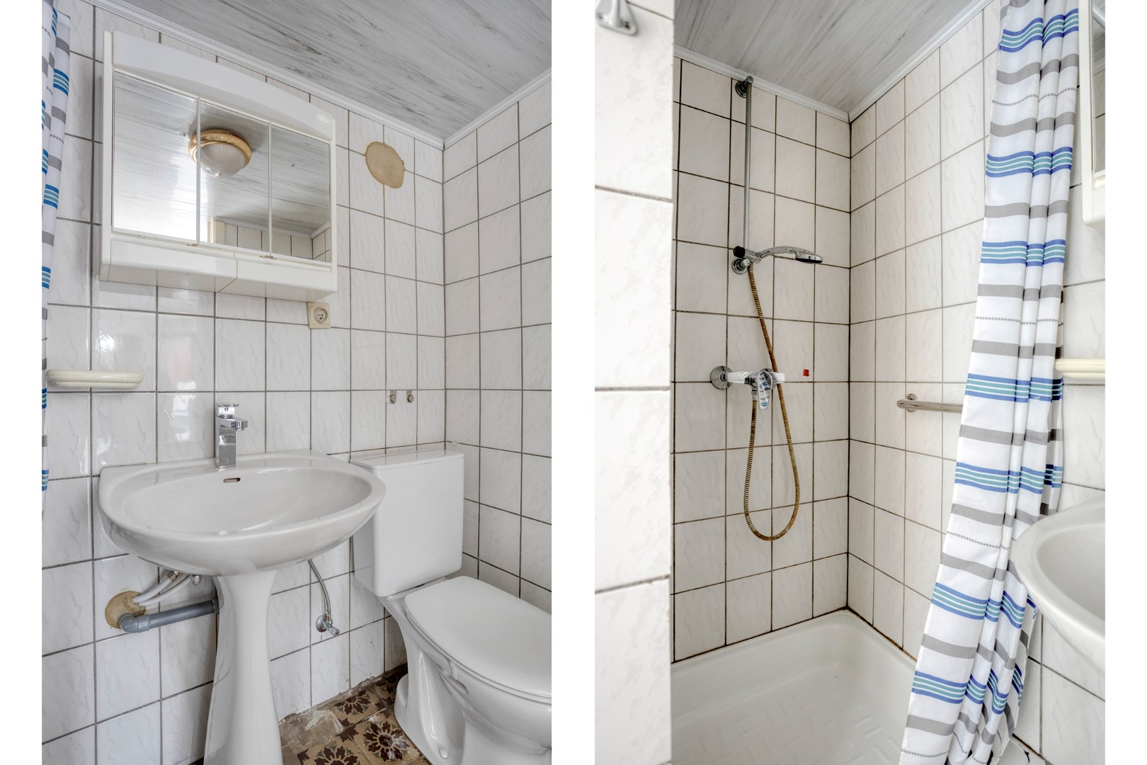 gelijkvloerse douchekamer met toilet