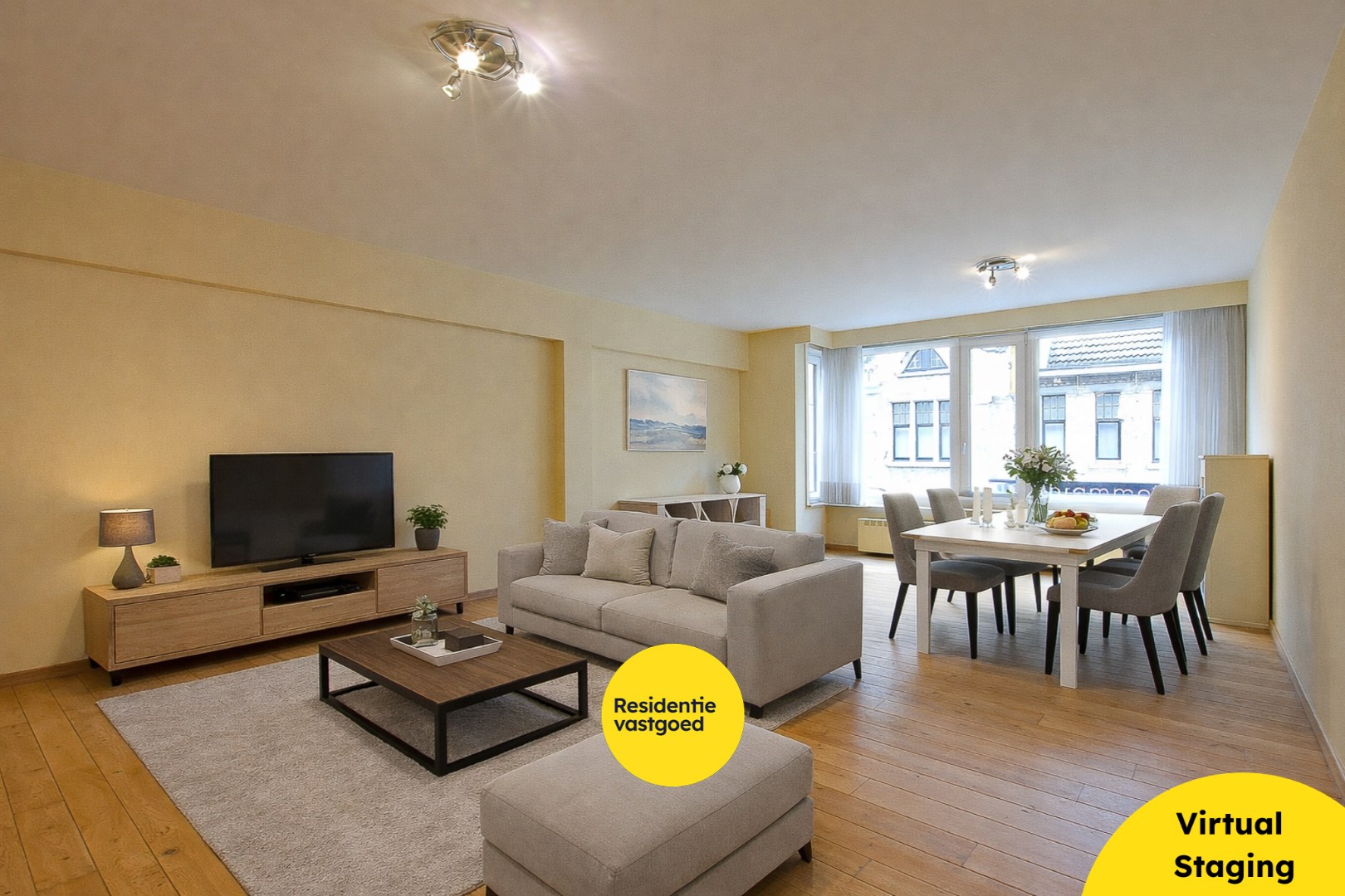 Prachtige 2/3-slaapkamer appartement (112m² + 12m²) in de winkelstraat van Nieuwpoort-stad. 