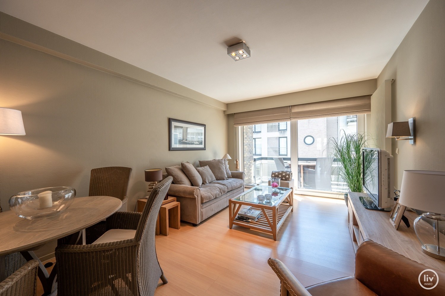 Appartement meublé - Appartement d'une chambre confortable avec terrasse ensoleillée situé dans un emplacement de premier choix à proximité de l'avenue Dumortier. 