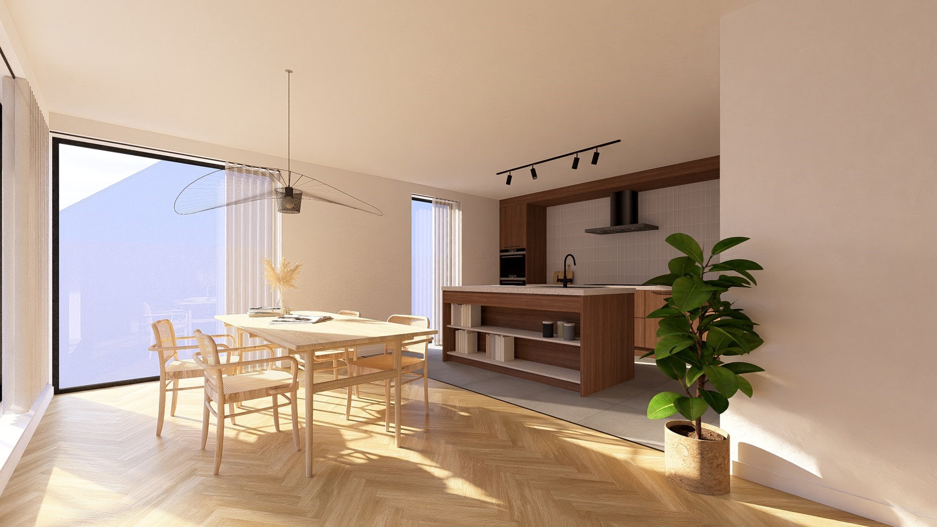 Ruim gelijkvloers appartement in centrum Oudenburg 