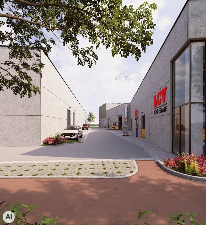 Nieuw bedrijvenpark "Stijn Streuvels" met KMO-units op topligging in Waregem 