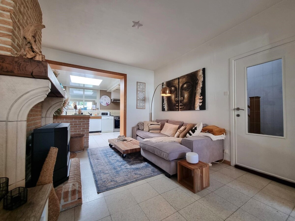 Toffe, ruime en lichtrijke gezinswoning met knappe zuidgerichte tuin - Heist 