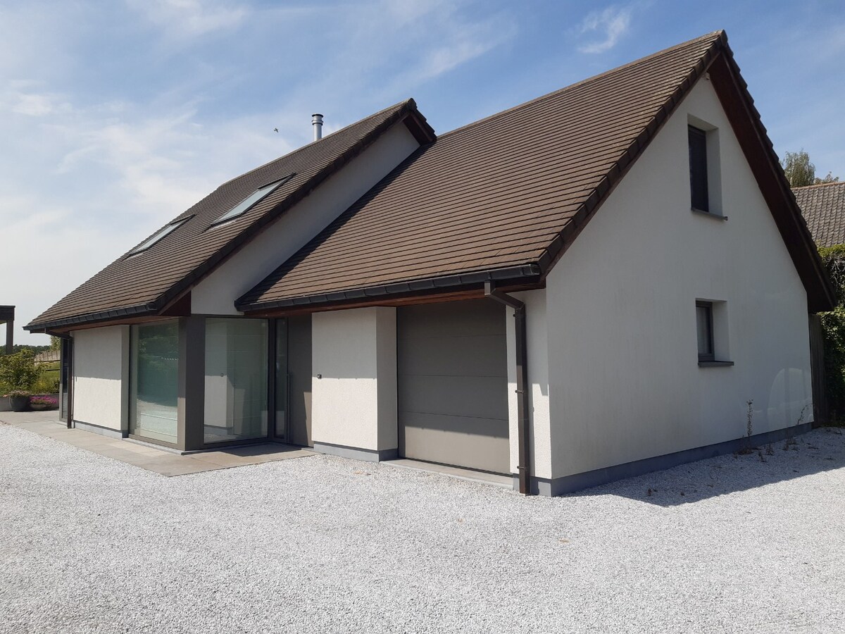 Energiezuinig wonen met weids uitzicht. 