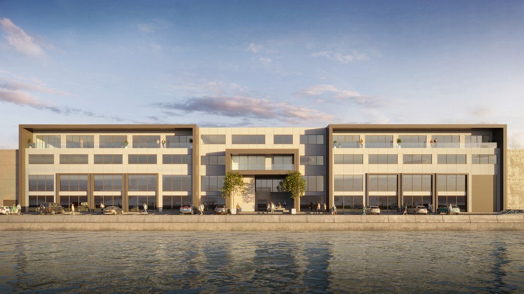 Nieuwbouw kantoren te huur aan het Houtdok te Antwerpen