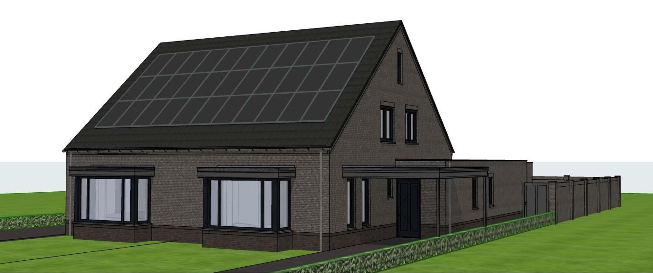 2 bouwkavels te koop voor de bouw van 2 halfvrijstaande levensloopbestendige woningen met vrij uitzicht over landerijen. 