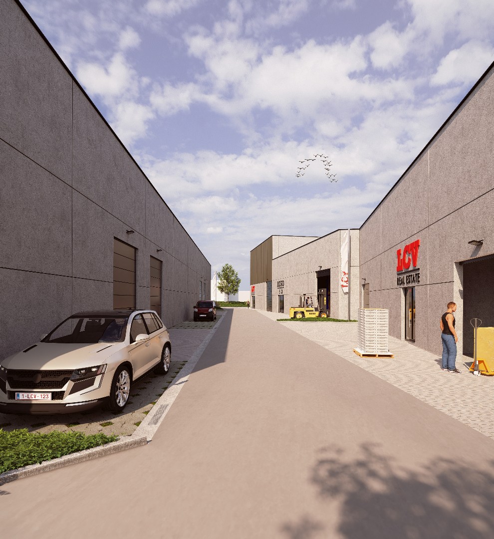Nieuw bedrijvenpark "Stijn Streuvels" met KMO-units op topligging in Waregem 