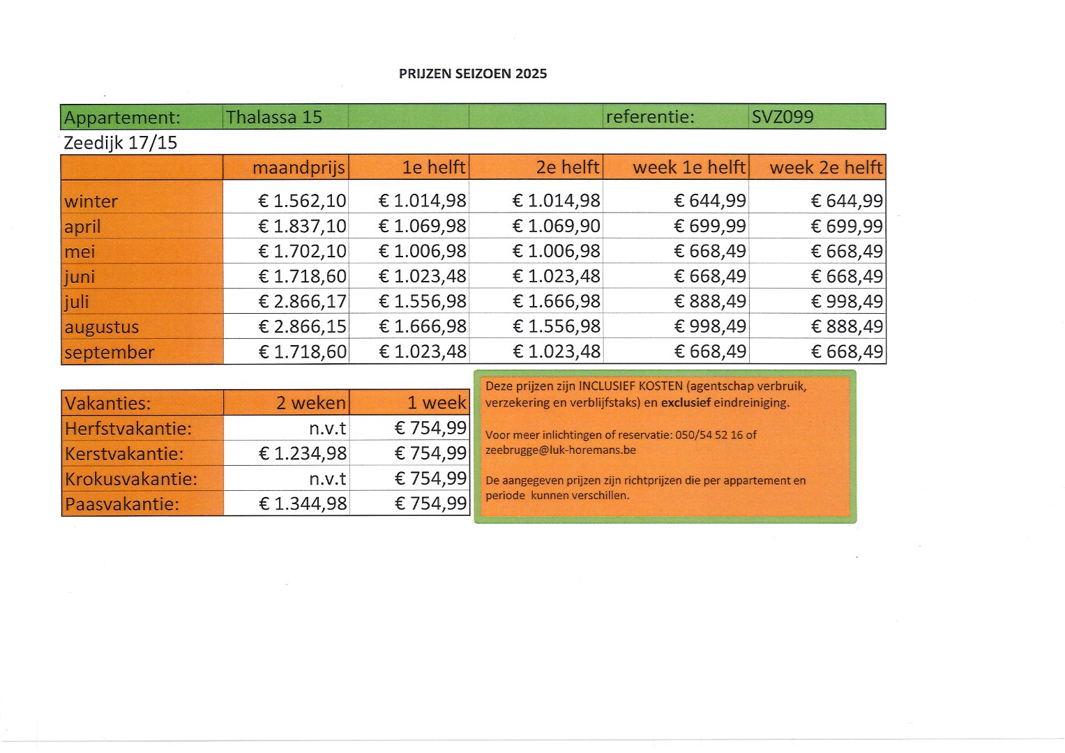 « Spacieux appartement de 3 chambres à coucher avec ascenseur dans la résidence Thalassa, - SVZ099 