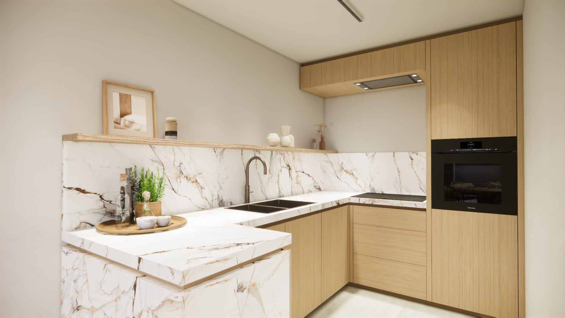 Appartement 1 – Duplex met leefruimte op tuinniveau 