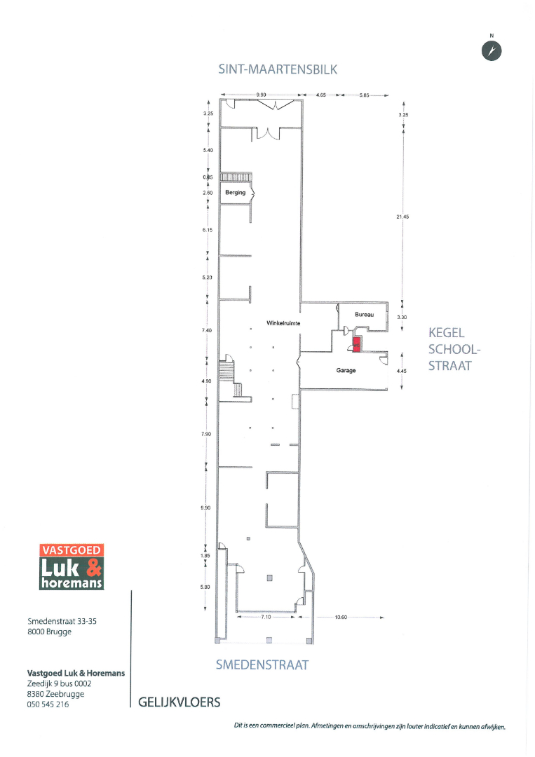 uitzonderlijk groot winkelpand in centrum Brugge 